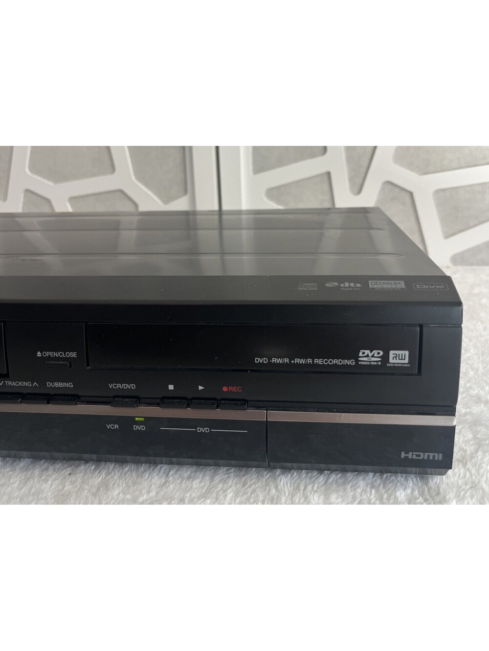 TOSHIBA D-VR610 DVD Recorder VCR Combo VHS Player HDMI 1080p Tested Working NR